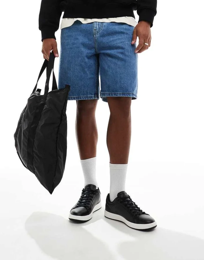 Paul Smith logo leather sneakers in black and white - Image 4