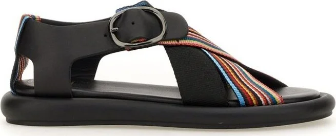 Paul Smith Stripe Detailed Open Toe Sandals