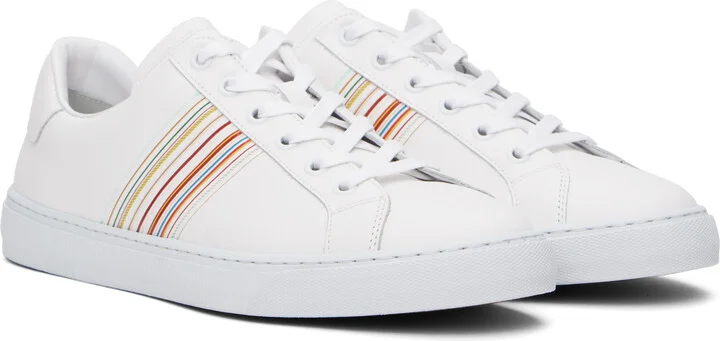 Paul Smith White Leather Hansen Sneakers - Image 4