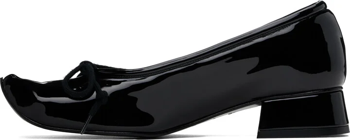 Paula Canovas Del Vas Black Diablo Ballerina Flats - Image 3