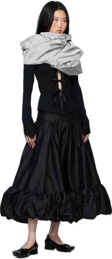 Paula Canovas Del Vas Black Diablo Ballerina Flats - Image 5