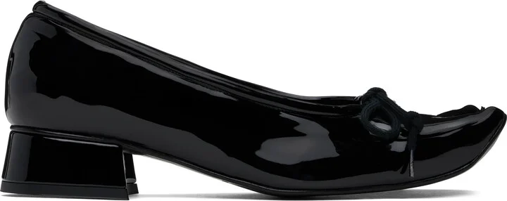 Paula Canovas Del Vas Black Diablo Ballerina Flats