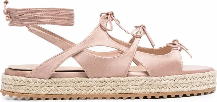 Paula multi-tie espadrille sandals