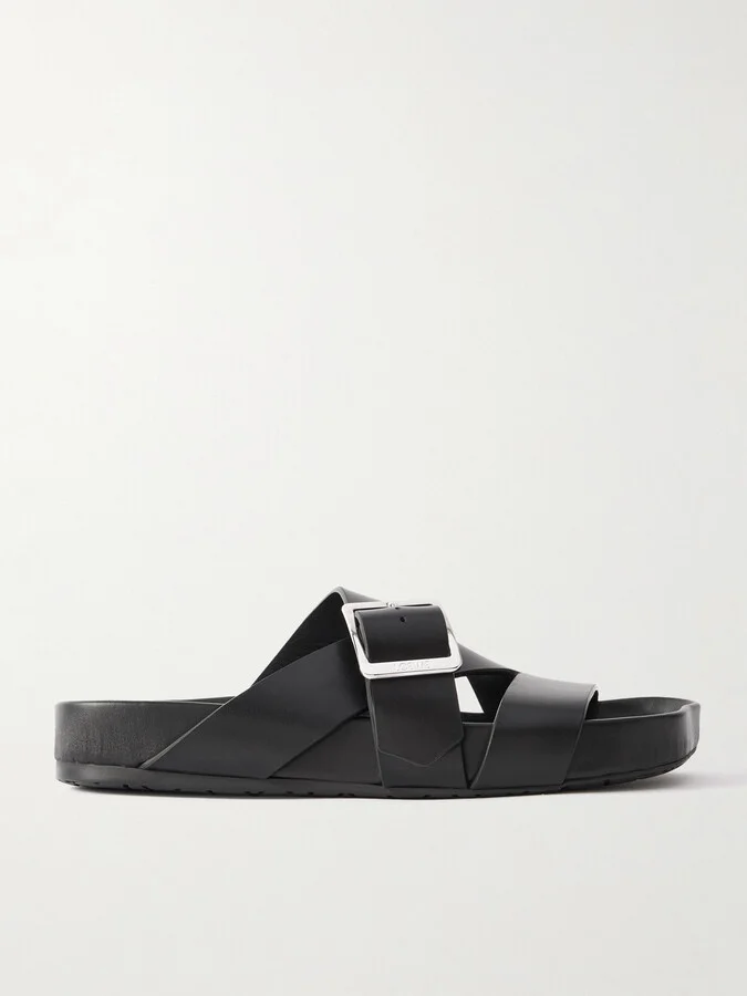 + Paula's Ibiza Ease Buckled Leather Slides
