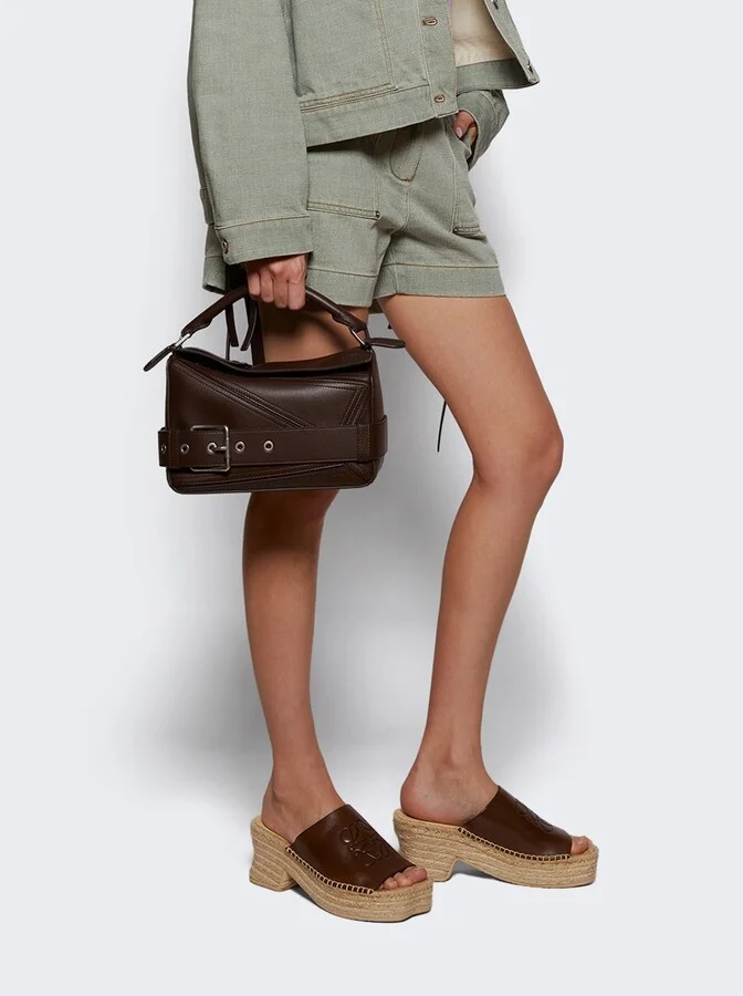 Paula's Ibiza Petal Espadrille Slide Sandal Brown