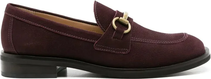 Paulette nubuck leather loafers