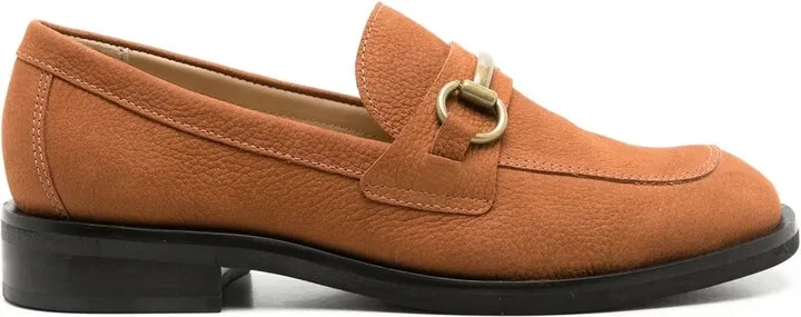 Paulette nubuck leather loafers