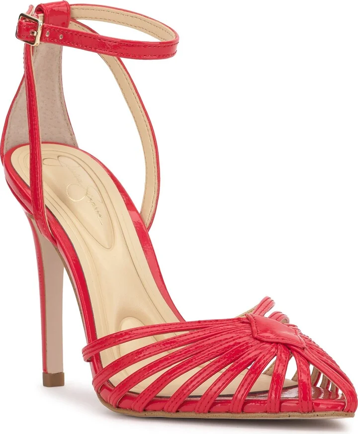 Paveri Ankle Strap Pointed Toe Pump