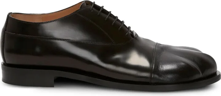 Paw leather derby shoes