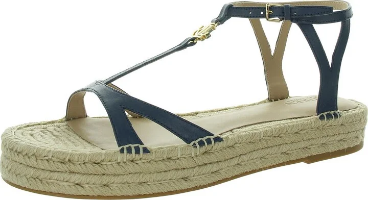 Payton Womens Leather Platform Espadrilles