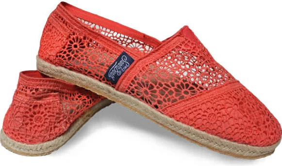 Peach Pink Macramè Espadrillas - Image 2