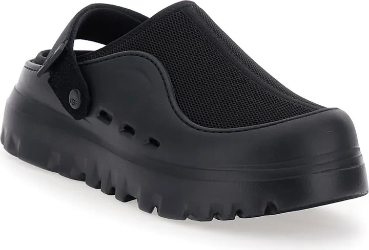 'peakmod' Black Mules With Adjustable Strap And Lug Sole In Tech Fabric Man - Image 2