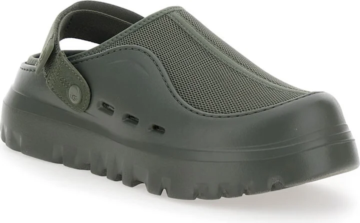 'peakmod' Green Mules With Adjustable Strap And Lug Sole In Tech Fabric Man - Image 2