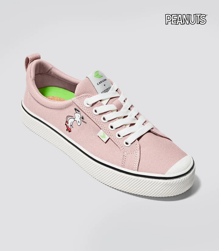 PEANUTS OCA Low Snoopy Skate Rose Canvas Sneaker Men - Image 2