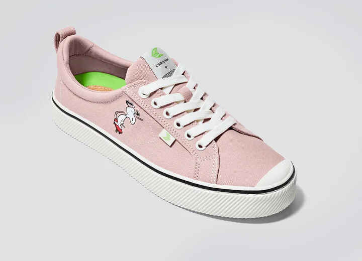 PEANUTS OCA Low Snoopy Skate Rose Canvas Sneaker Men - Image 5