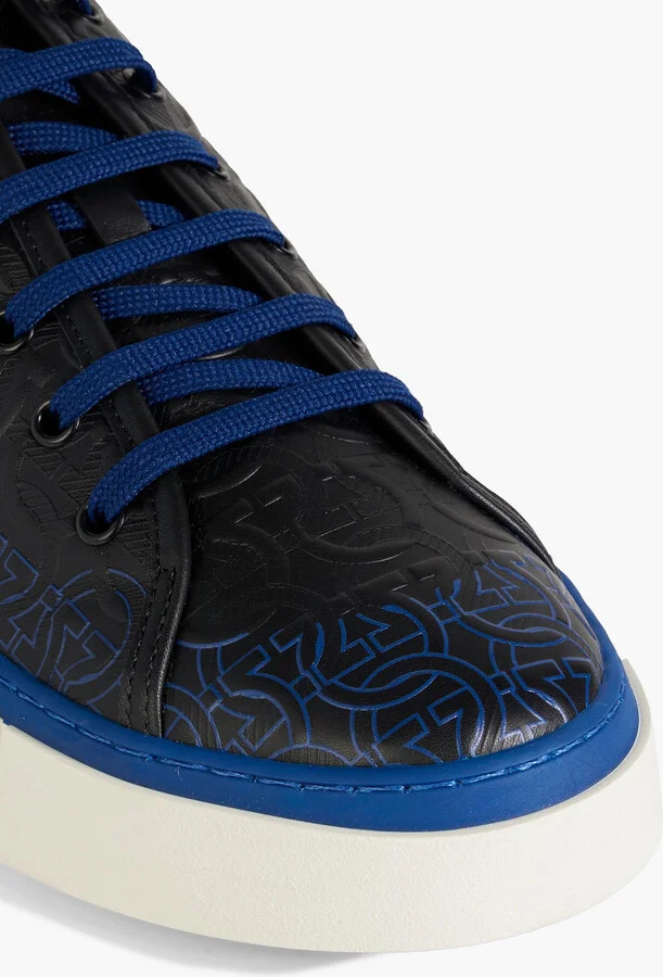 Pearce embossed leather sneakers - Image 4
