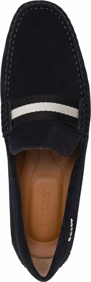Pearce Leather Drivers In Navy wide foot morphology - Image 4