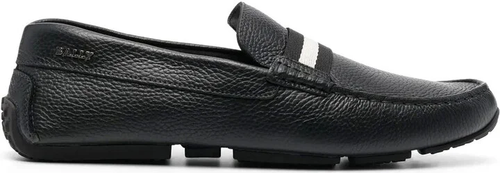 Pearce stripe-detail loafers