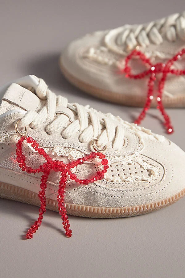 Pearl Bows Shoe Charm Set