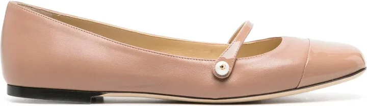 Pearl-Detail Ballerina Shoes