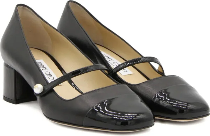 Pearl-Embellished Block-Heel Pumps - Image 2