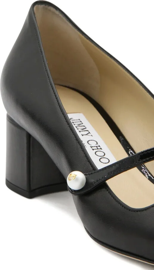 Pearl-Embellished Block-Heel Pumps - Image 3