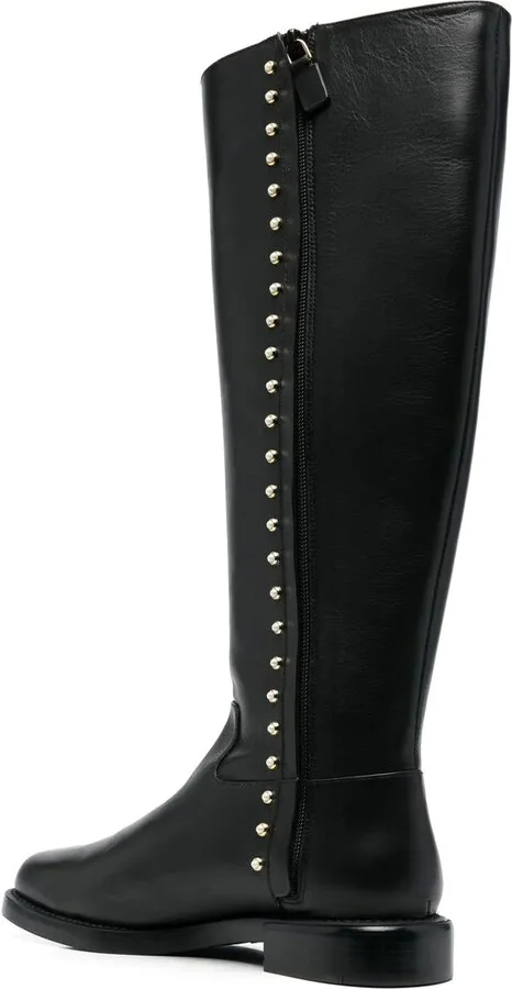 Pearl-Embellished Detail Boots - Image 3