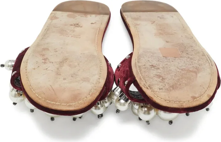 Pearl-Embellished Flat Slides - Image 4