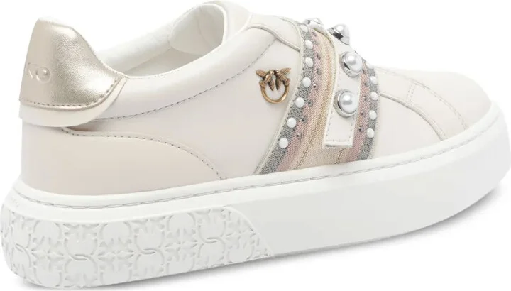 Pearl-Embellished Platform Sneakers - Image 2