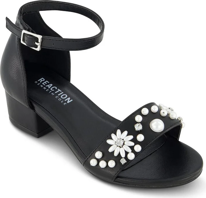 Pearl Farah Womens Embellished Manmade Ankle Strap