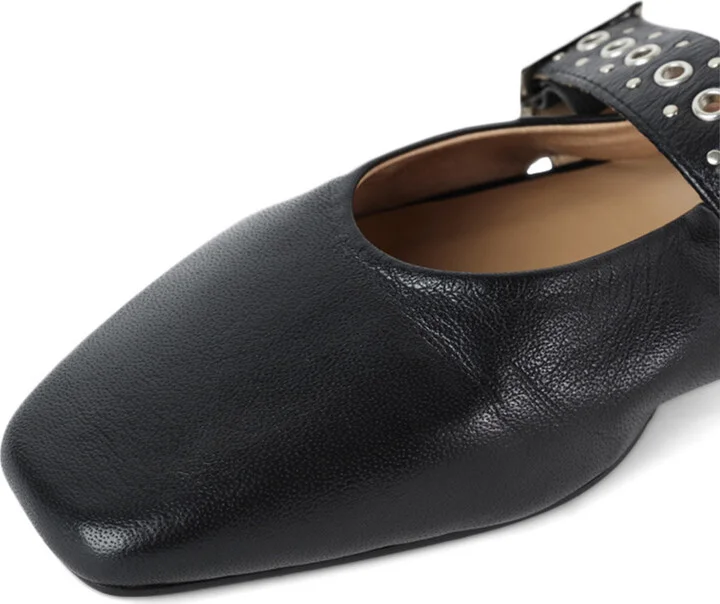 Pearl Slingback Ballet Flat-Black - Image 2