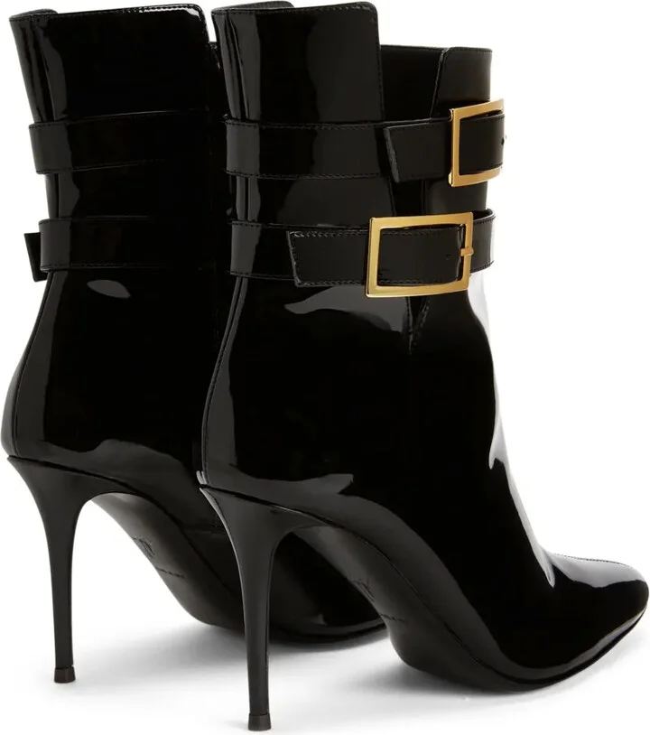 Pearlie 105mm leather ankle boots - Image 3
