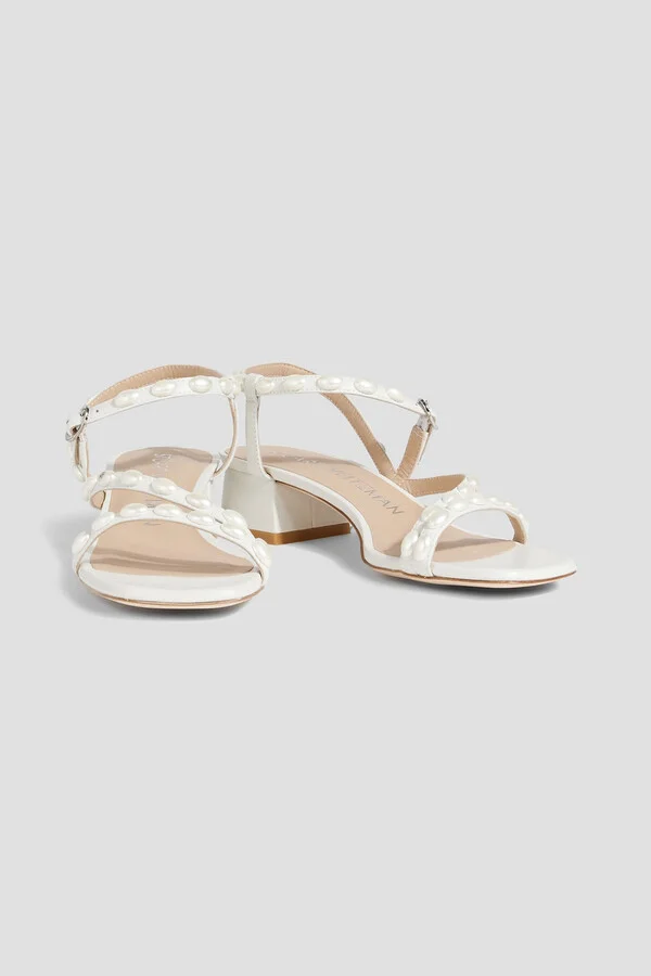 Pearlita 35 faux pearl-embellished leather sandals - Image 2