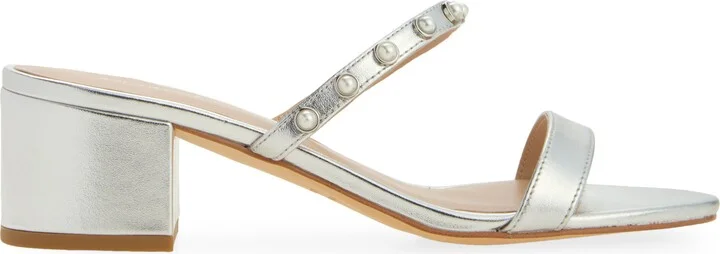 Pearly Strap Block Slide 50 Sandal - Image 4