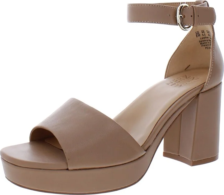 Pearlyn Womens Buckle Ankle Strap Heels