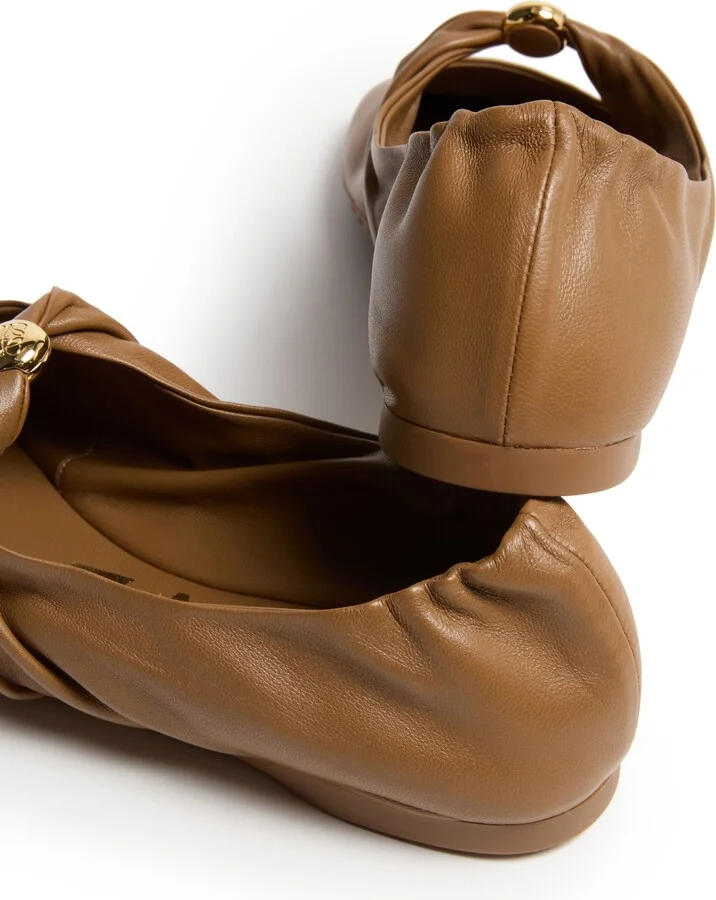 Pebble ballerinas in soft nappa lambskin - Image 6