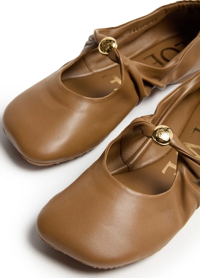 Pebble ballerinas in soft nappa lambskin - Image 7