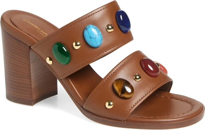 Pebble Crystal Embellished Sandal