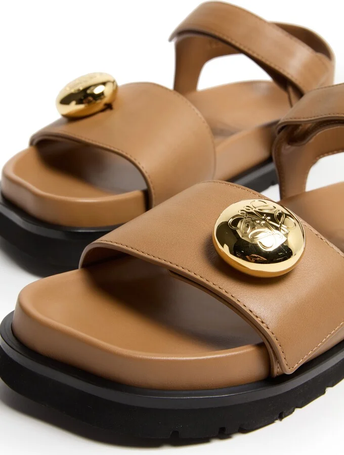 Pebble fussbett sandal in soft calfskin - Image 6