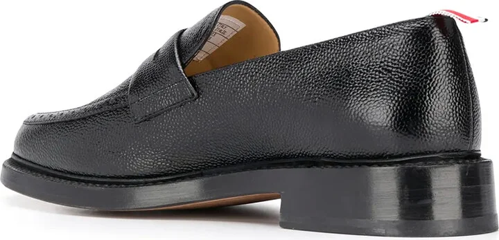 Pebble-Grain Penny Loafers - Image 3
