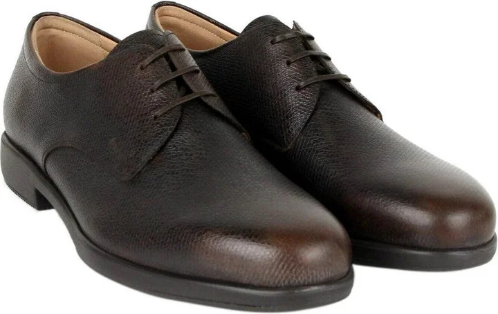 Pebble Leather Oxford Shoe - Image 4