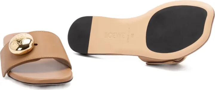 Pebble leather sandals - Image 4