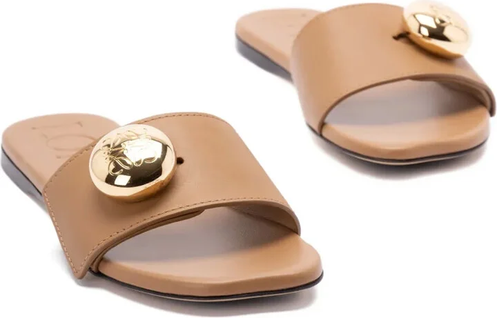 Pebble leather sandals - Image 5