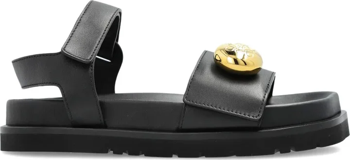 Pebble leather sandals
