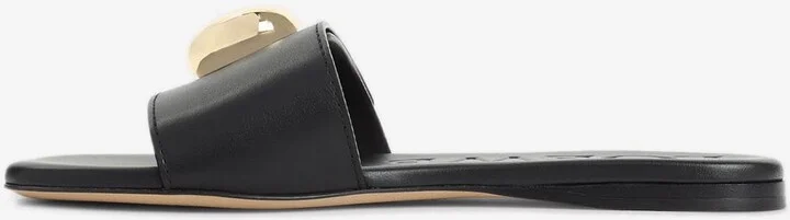 Pebble Leather Slides - Image 2