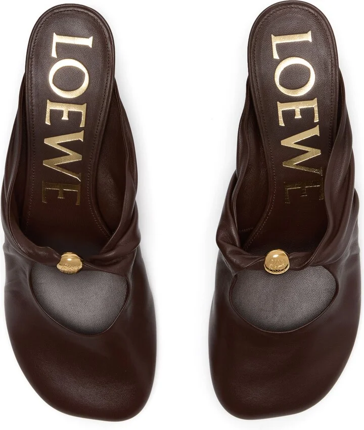 Pebble mules in soft nappa lambskin - Image 5
