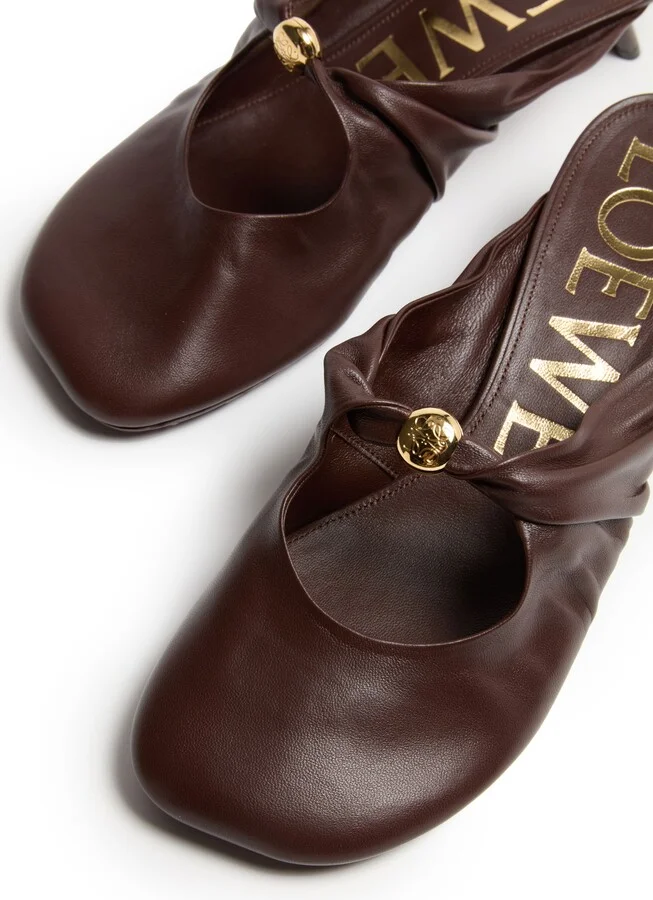 Pebble mules in soft nappa lambskin - Image 6