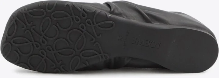 Pebble Nappa Leather Ballet Flats - Image 3
