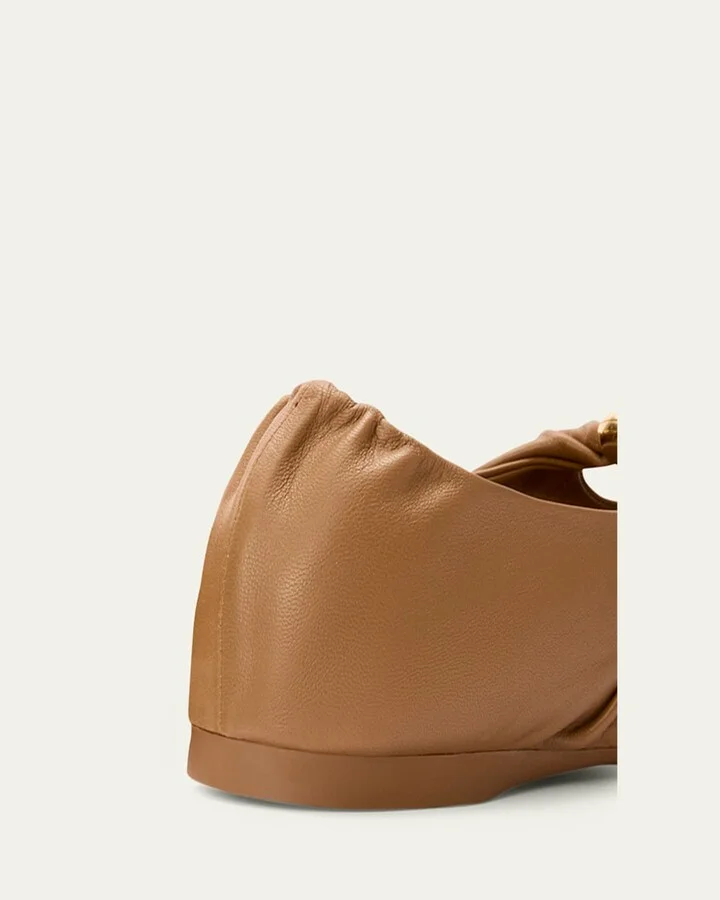 Pebble Soft Leather Ballerina Flats - Image 6