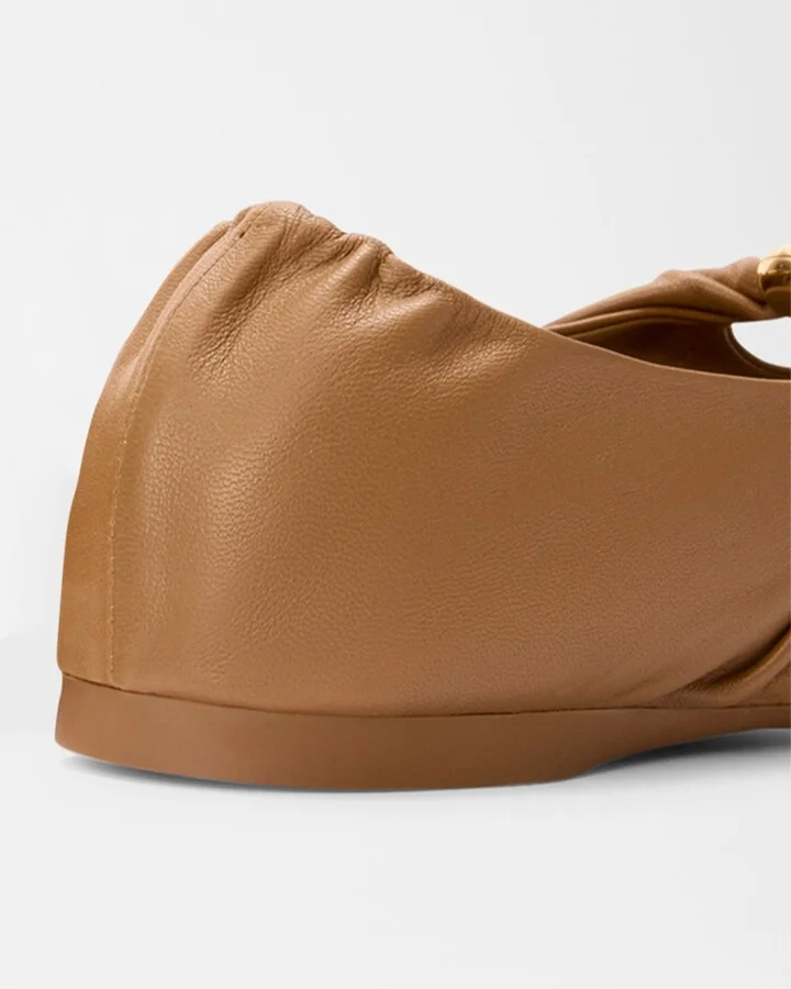 Pebble Soft Leather Ballerina Flats - Image 6